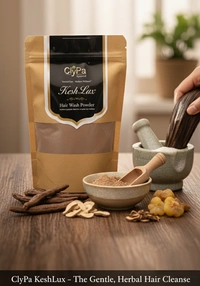 ClyPa KeshLuxe 100% Ayurvedic Hair Wash Powder for Hair Loss & Dandruff - 250gm - 250gm