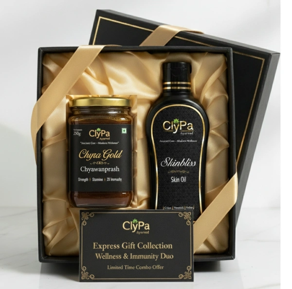 ClyPa Premium Skin Rejuvenation Oil & Immunity Boost Chyawanprash Wellness Combo Pack