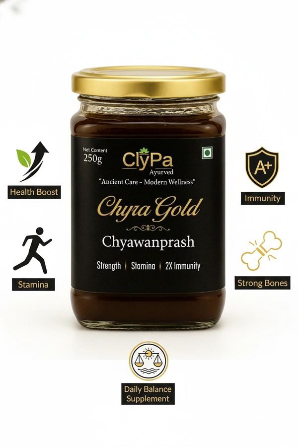 ClyPa Chyra Gold Ayurvedic Chyawanprash – Ayurvedic Rejuvenation for Mind & Body - 250gm - 250gm