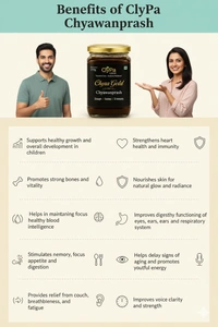ClyPa Chyra Gold Ayurvedic Chyawanprash – Ayurvedic Rejuvenation for Mind & Body - 500gm - 500gm