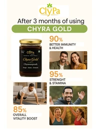 ClyPa Chyra Gold Ayurvedic Chyawanprash – Ayurvedic Rejuvenation for Mind & Body - 500gm - 500gm