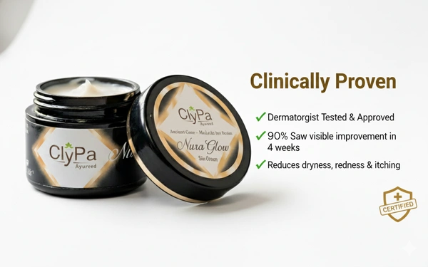 ClyPa NuraGlow Ayurvedic Intensive Skin & Feet Care Cream - 50gm - 50ml