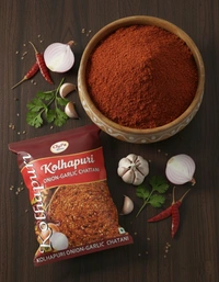 ClyPa Authentic Kolhapuri Chattani – Traditional Kaanda-Lasun Masala Blend | Fiery Onion-Garlic Spice Mix from Maharashtra - 500gm