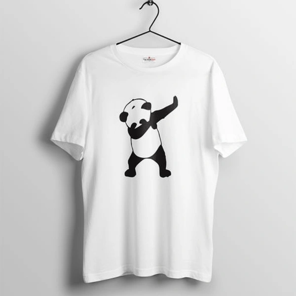 Attractive 100% Cotton Men's White T-Shirt - XL