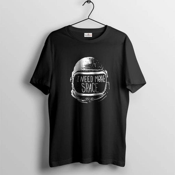 Attractive 100% Cotton Men's Black T-Shirt - 2XL
