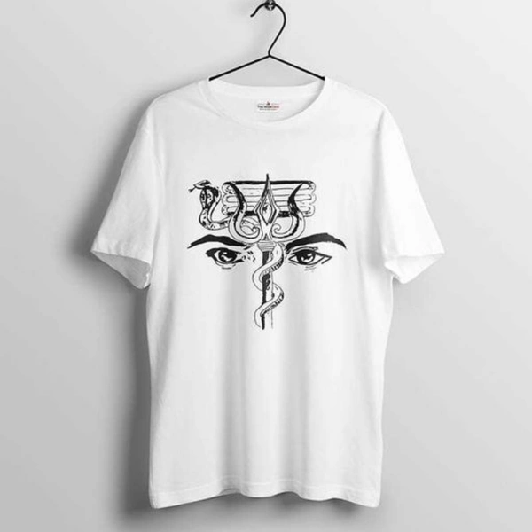 Attractive 100% Cotton Men's White T-Shirt - 2XL