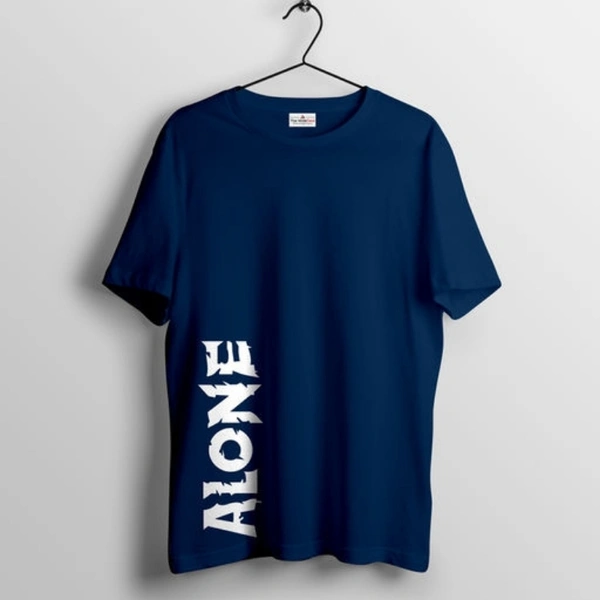 Attractive 100% Cotton Men's Navy Blue T-Shirt - s