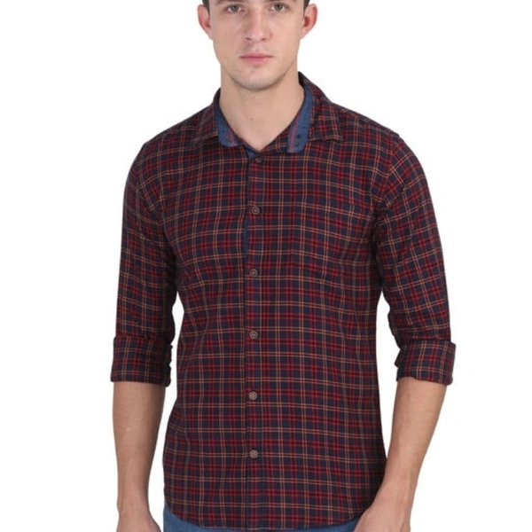 Carbonn Cloth Men Full Sleeve Cotton Shirts - 2XL