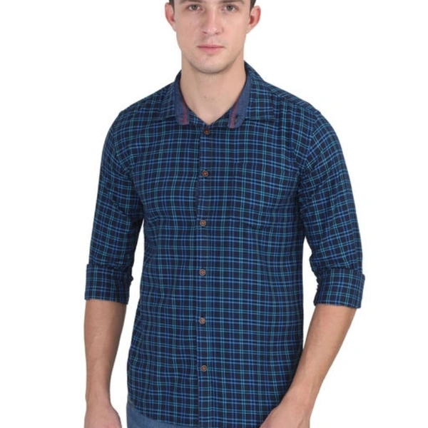 Carbonn Cloth Men Full Sleeve Cotton Shirts - M