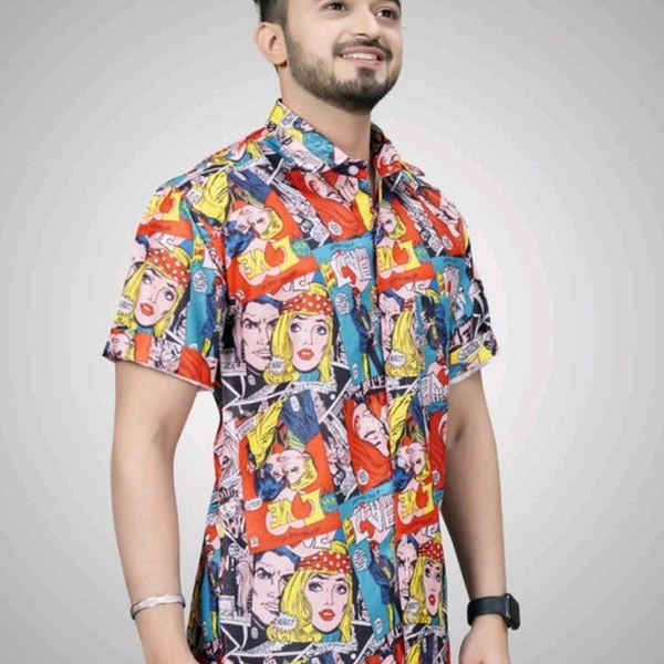 Classic Partywear Men Shirts - 2XL
