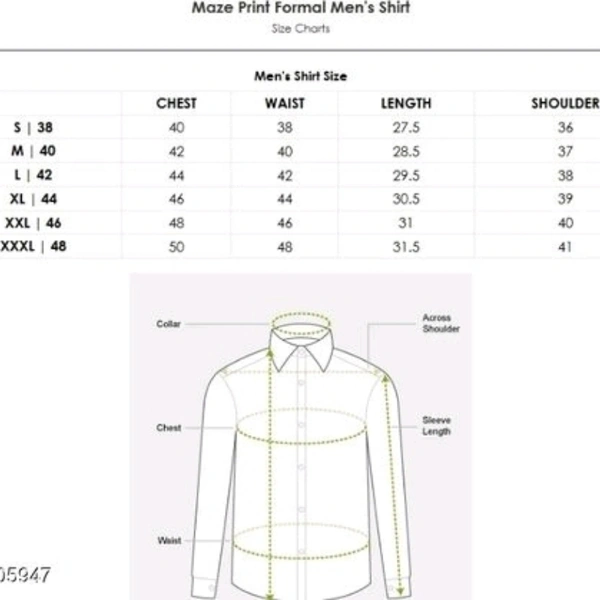 Men's Poly Cotton Half Sleeve Casual Printed Shirt - XL