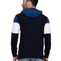 Slowloris Typography Printed Full Sleeve Hood Mens Tshirt - M