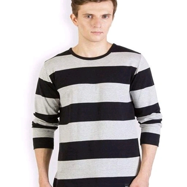 Men's Trendy Cotton Solid T-Shirt - S