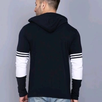 SIDKRT Solid Men Hooded Neck Tshirt - L