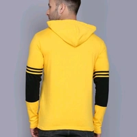 SIDKRT Solid Men Hooded Neck Tshirt - M