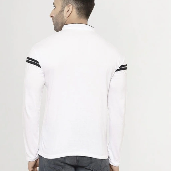Classy Chinese Collar New Design T-shirt - L