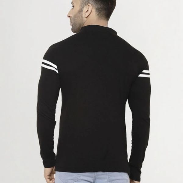 Classy Chinese Collar New Design T-shirt - XXL