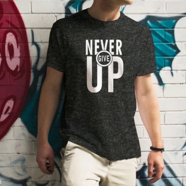 Pretty Elegant Men Black Tshirts - L