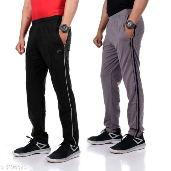 Zeffit Stylish Pc Cotton Men's Track Pants Combo - XL