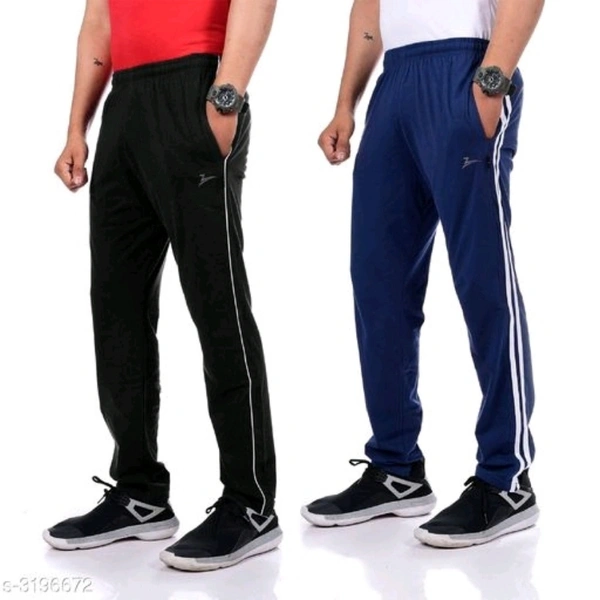 Zeffit Stylish Pc Cotton Men's Track Pants Combo - M