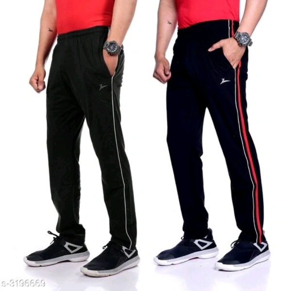 Zeffit Stylish Pc Cotton Men's Track Pants Combo - M