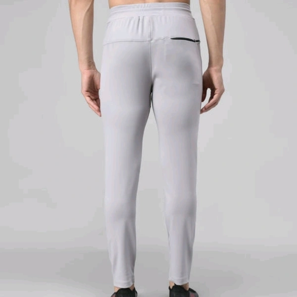 Veltick Men's Lycra Solid Track Pant (Grey) - 30