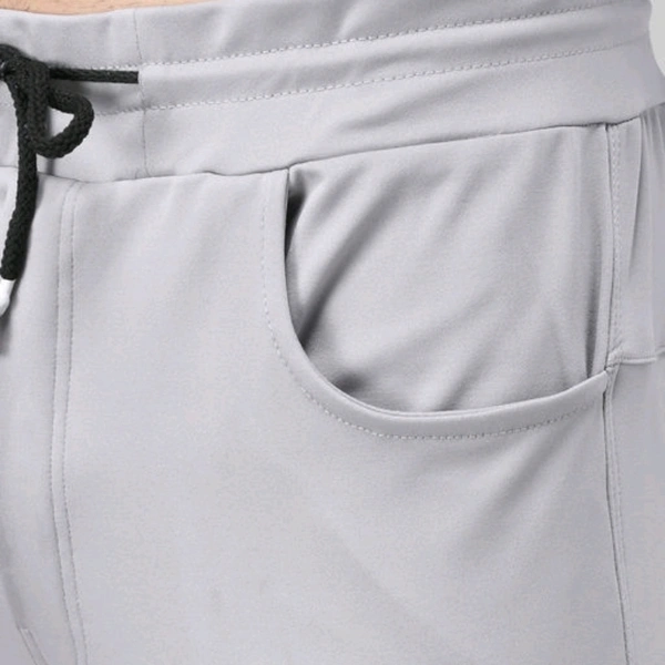 Veltick Men's Lycra Solid Track Pant (Grey) - 30