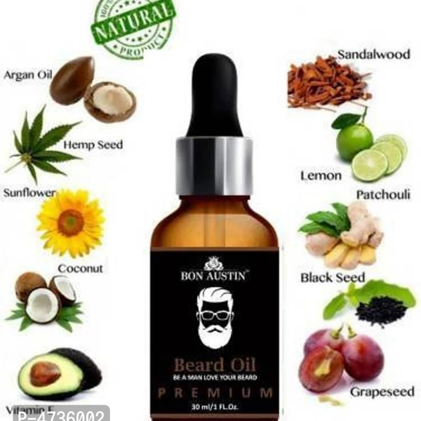 Bon Austin Beard & Moustache Oil Hair Oil (30 Ml)