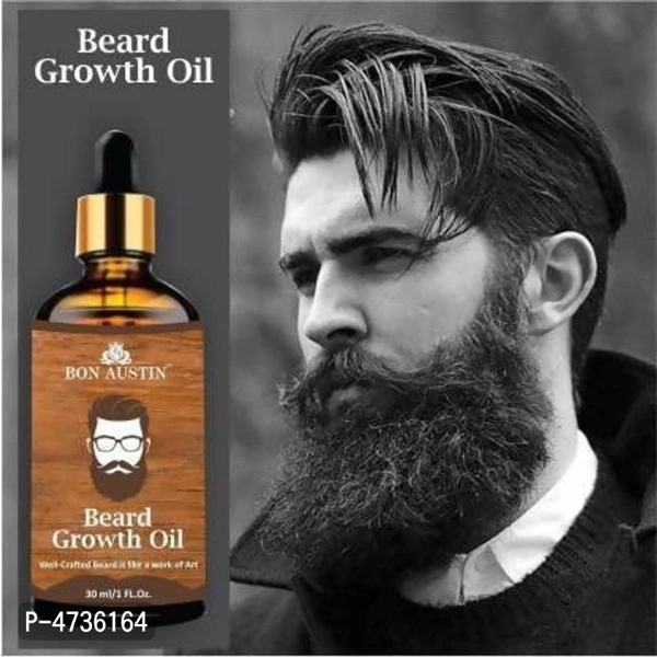 Bon Austin 100% Natural Beard Growth Oil- For Stimulating Fast Beard Growth(30 ml)