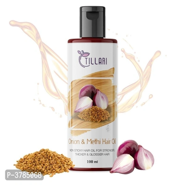 Tillari Onion Methi Non Sticky Hair Oil For Stronger Hair Growth (100 ml)