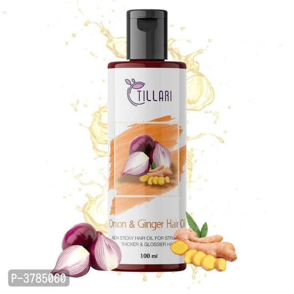 Tillari Onion Ginger Non Sticky Hair Oil For Stronger Hair Growth (100 ml)