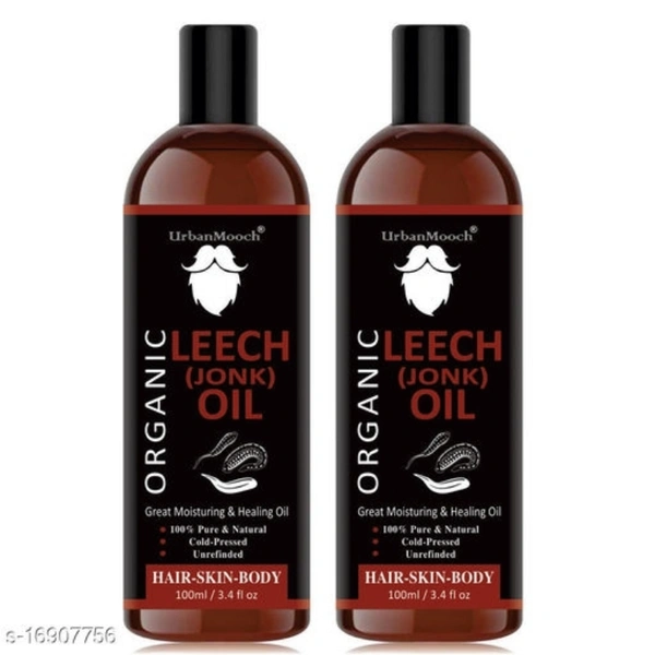  Pure Jonk Oil Leech Tail For Hair Regrowth control & hair fall For Men & Women- Hair Oil