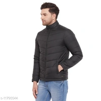 PERFKT-U Men's Black Solid Puffer Jacket - S