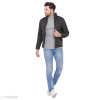 PERFKT-U Men's Black Solid Puffer Jacket - S