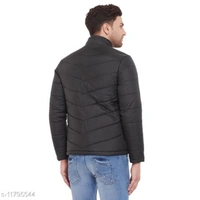 PERFKT-U Men's Black Solid Puffer Jacket - L