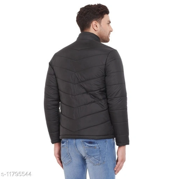 PERFKT-U Men's Black Solid Puffer Jacket - L