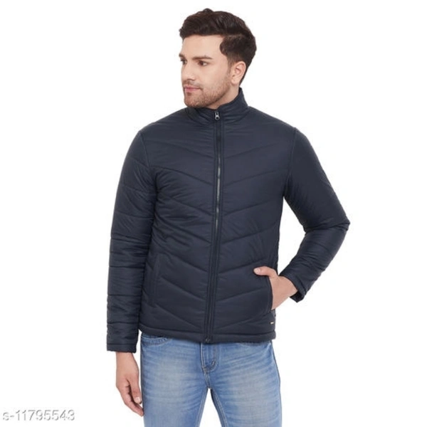 PERFKT-U Men's Navy Solid Puffer Jacket - XXL