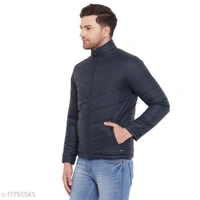 PERFKT-U Men's Navy Solid Puffer Jacket - XXL