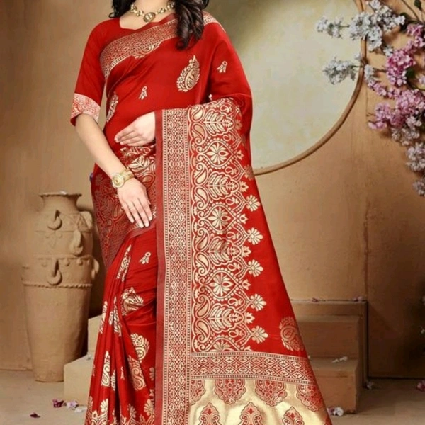 Attractive Banarasi Silk Women's Saree
