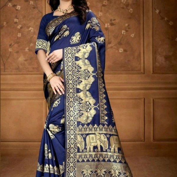 Attractive Banarasi Silk Women's Saree