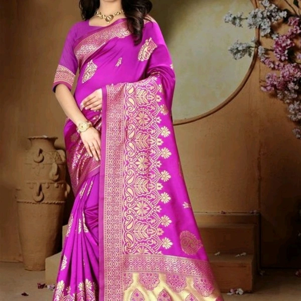 Attractive Banarasi Silk Women's Saree