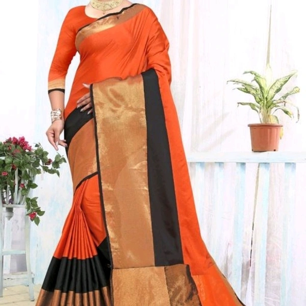 Aksh Fashion Cotton Silk  Saree