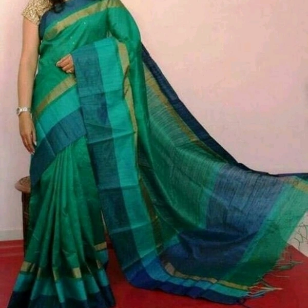 Stylish Raw Art Cotton Silk Saree