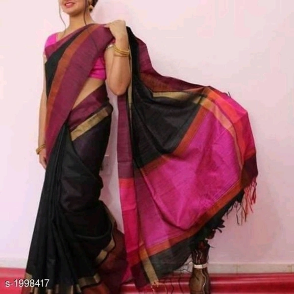 Stylish Raw Art Cotton Silk Saree