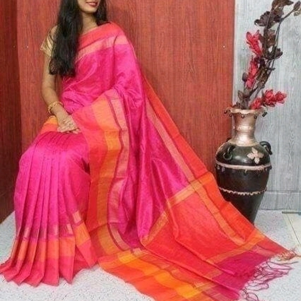Stylish Raw Art Cotton Silk Saree