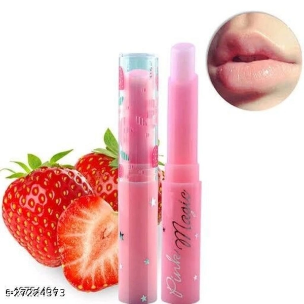 Pink magic strawberry flavour color changing lip (pack of 2) (Product Price+Shipping) (99+51)