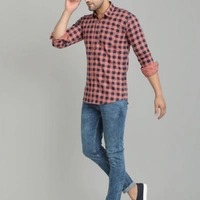 Majestic Man Checkered Shirt - M