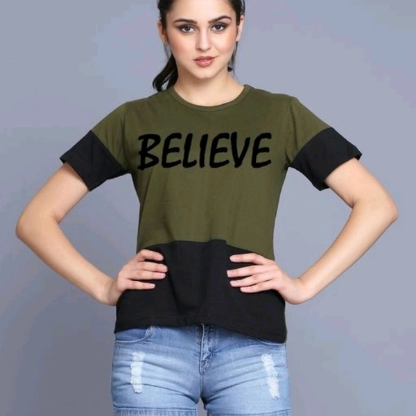 Stylish Partywear Women Tshirts - L