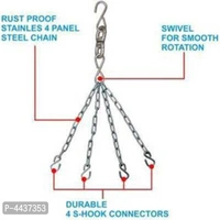 AXG Unfilled Boxing Punching Bag 4 Ft With Stainless Steel Chain (Heavy PU Material)