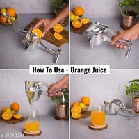 Gjshop Aluminium Manual Fruit Juicer,Heavy Duty Aluminum Alloy Lemon Press Squeezer Premium Quality Lemon Orange Juicer,Simple Fruit Press Squeezer Citrus Extractor Tool